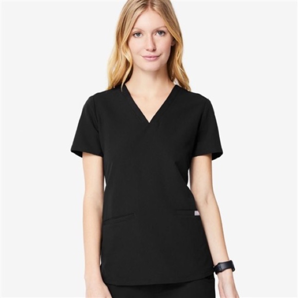 Figs Casma Scrub V-neck Top S